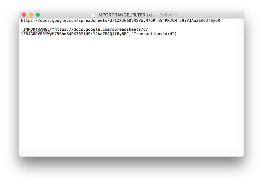 importrange function