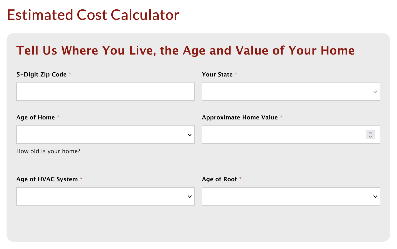 Screenshot 2025 12 18 at 1.17.41 PM Yearly Home Maintenance Budget Estimator