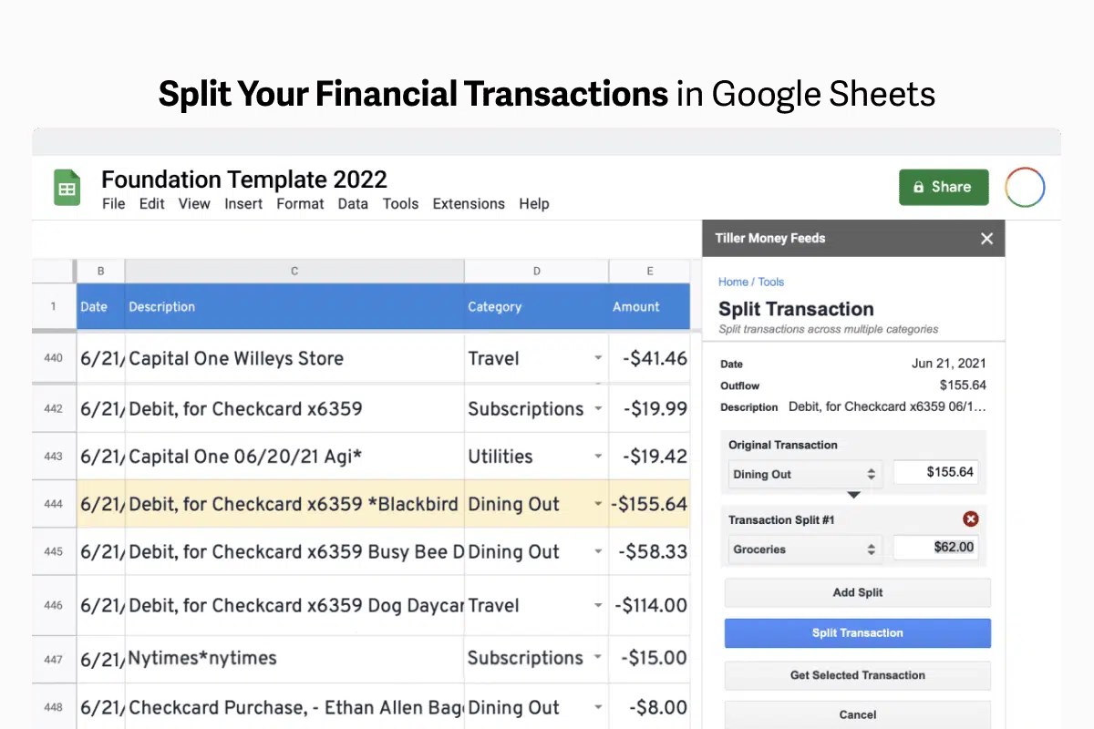 Split Transactions Google Sheets bp split transactions google sheets bp