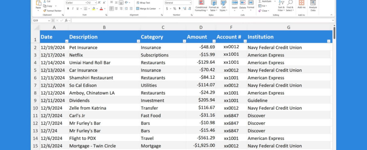 image1 Tiller Money Feeds for Excel