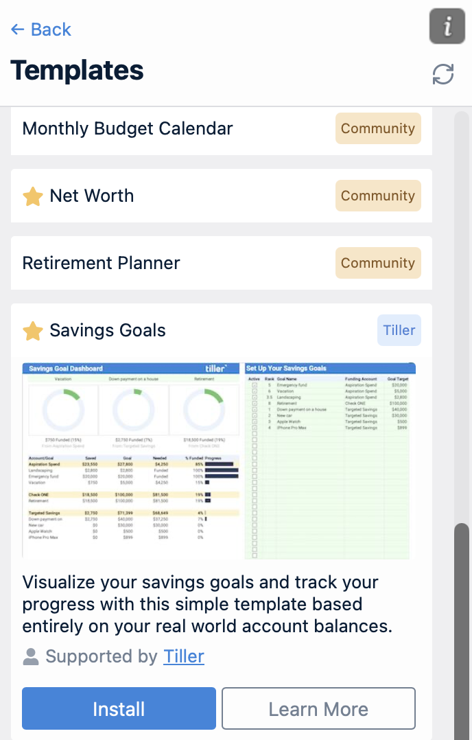 savings goals tracker savings goals tracker spreadsheet for Microsoft Excel