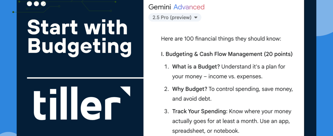 Tiller Budget Gemini Results Tiller Budget Gemini Results