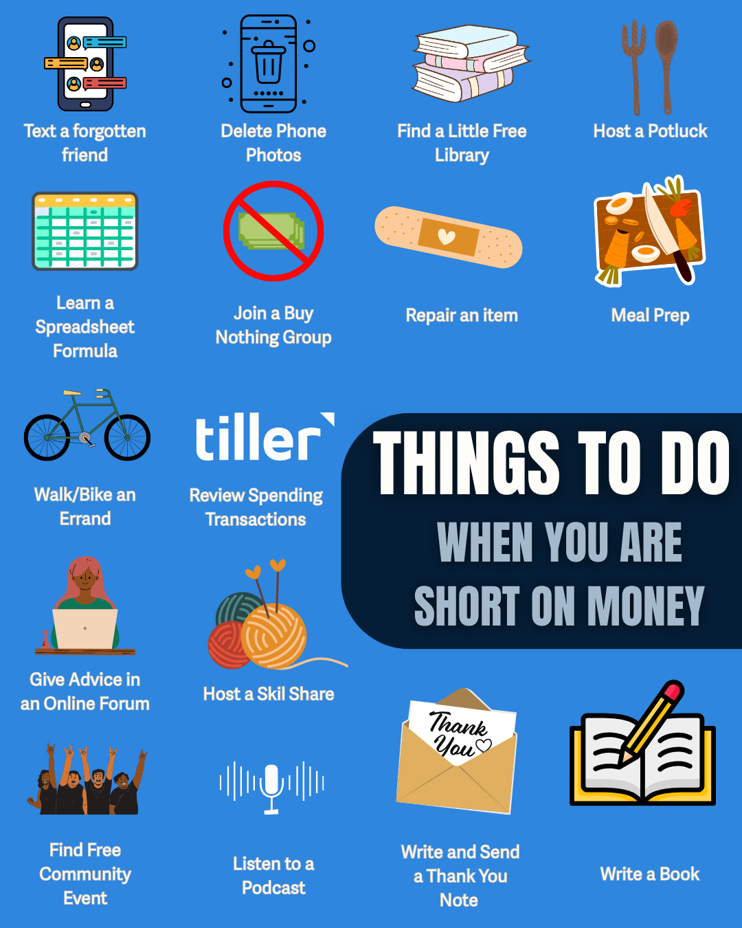 things to do when you are short on money 1