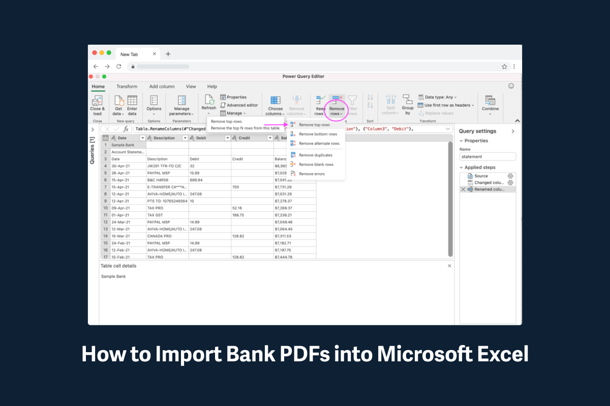 How to Import Bank PDF Statements into Microsoft Excel for Free How to Import Bank PDF Statements into Microsoft Excel for Free