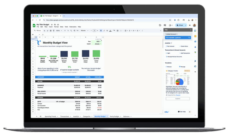 Tiller vs Popular Budgeting Apps Tiller vs Popular Budgeting Apps
