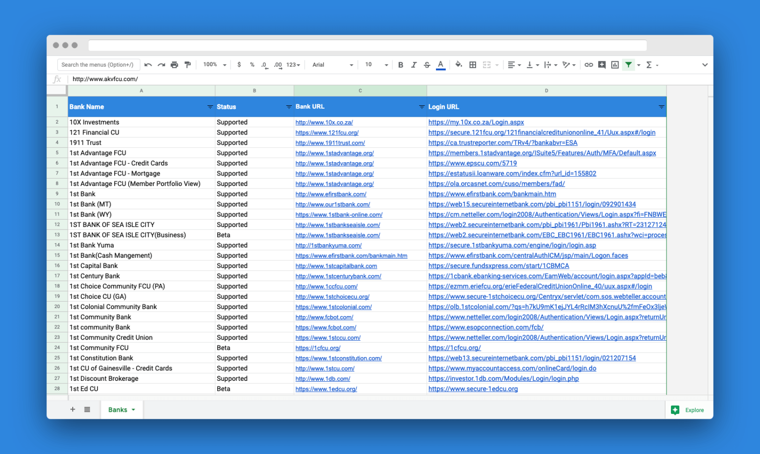 What Banks and Financial Sources Work With Tiller What Banks and Financial Sources Work With Tiller